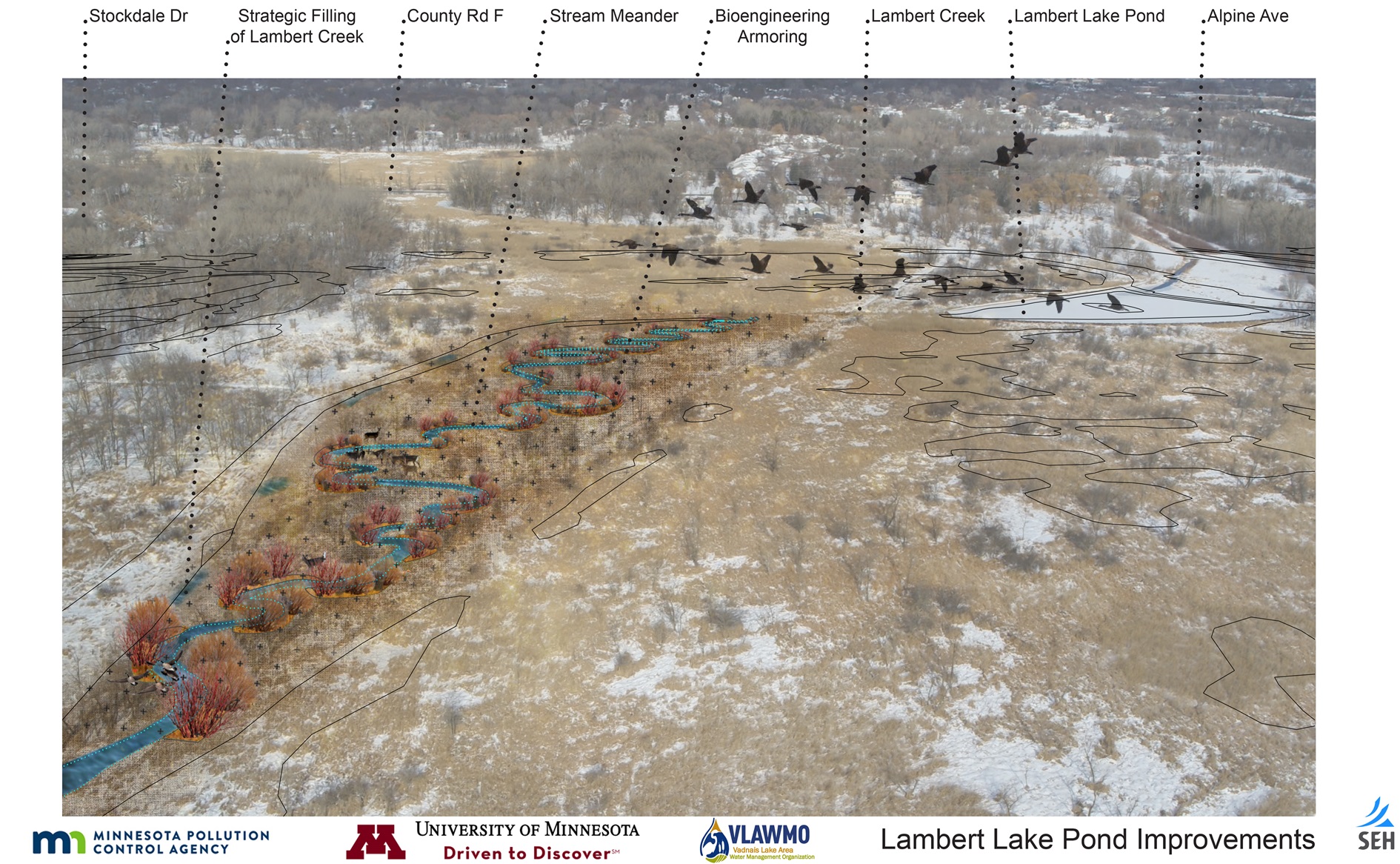 Image slide of Meander design graphic