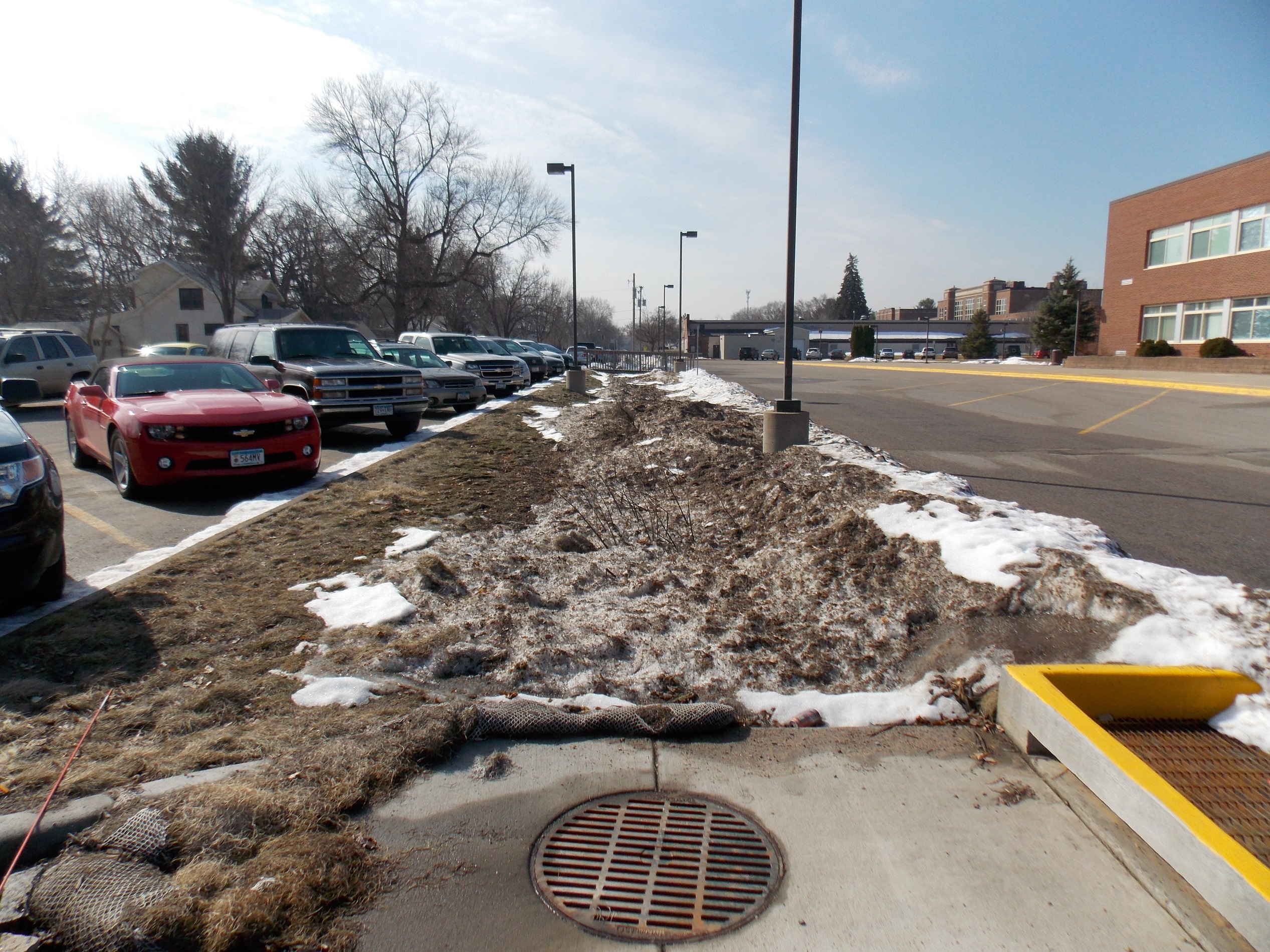 Image slide of Snowmelt is also captured and treated by the bioswale