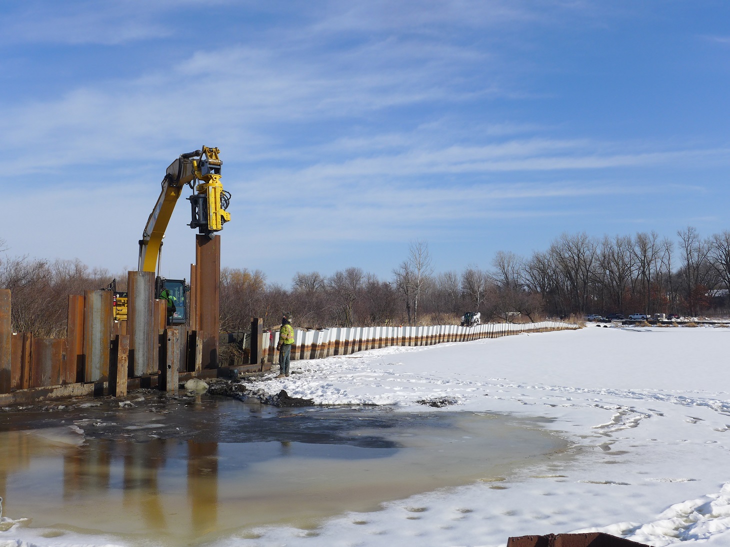 Image slide of Lambert Lake Pond renovation: 2021