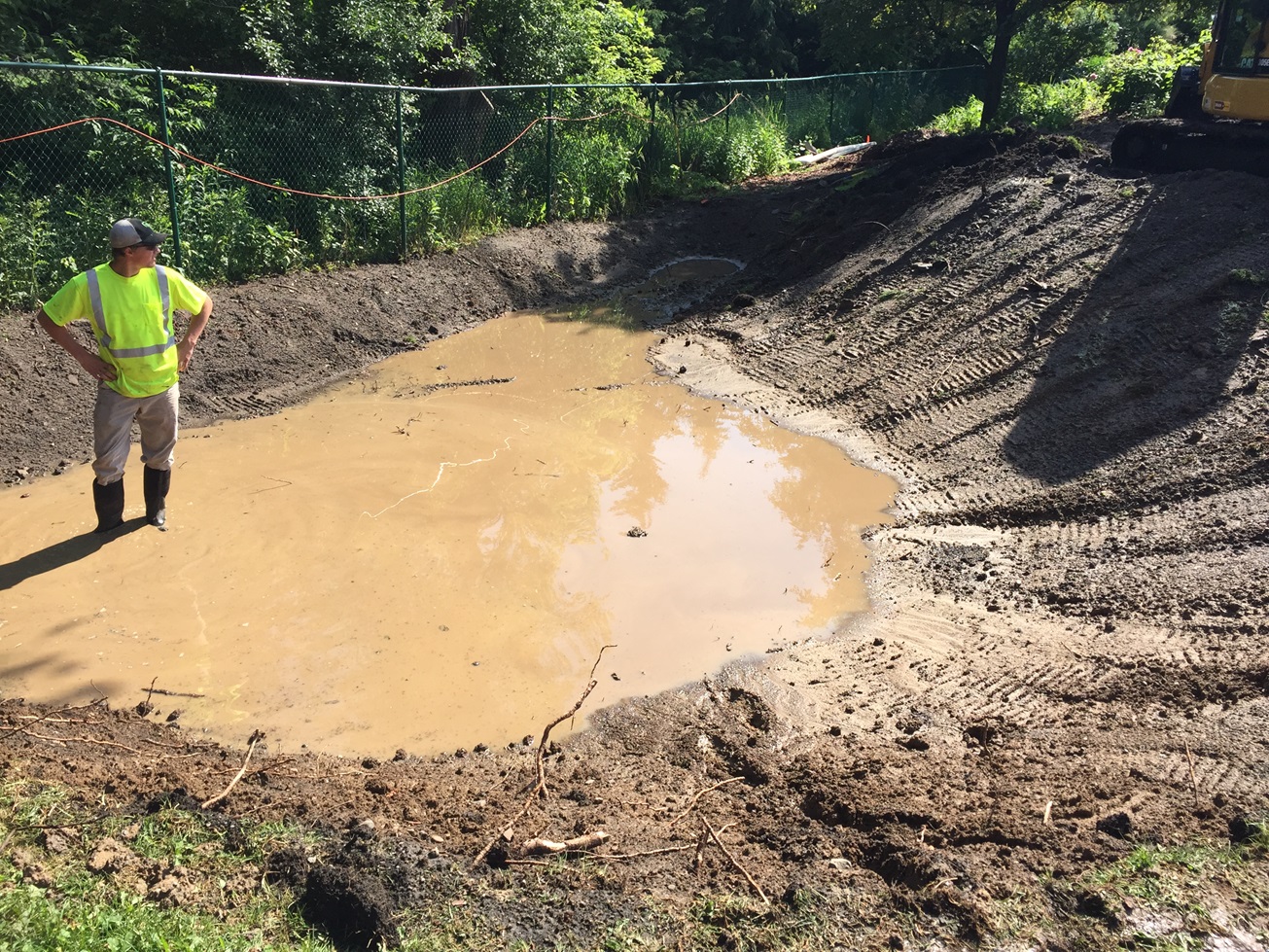 Image slide of Large basin newly excavated