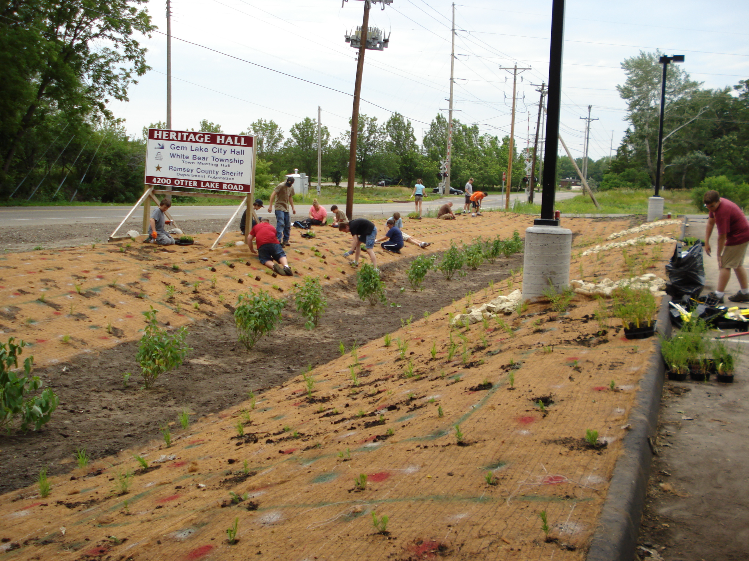 Image slide of Volunteer planting