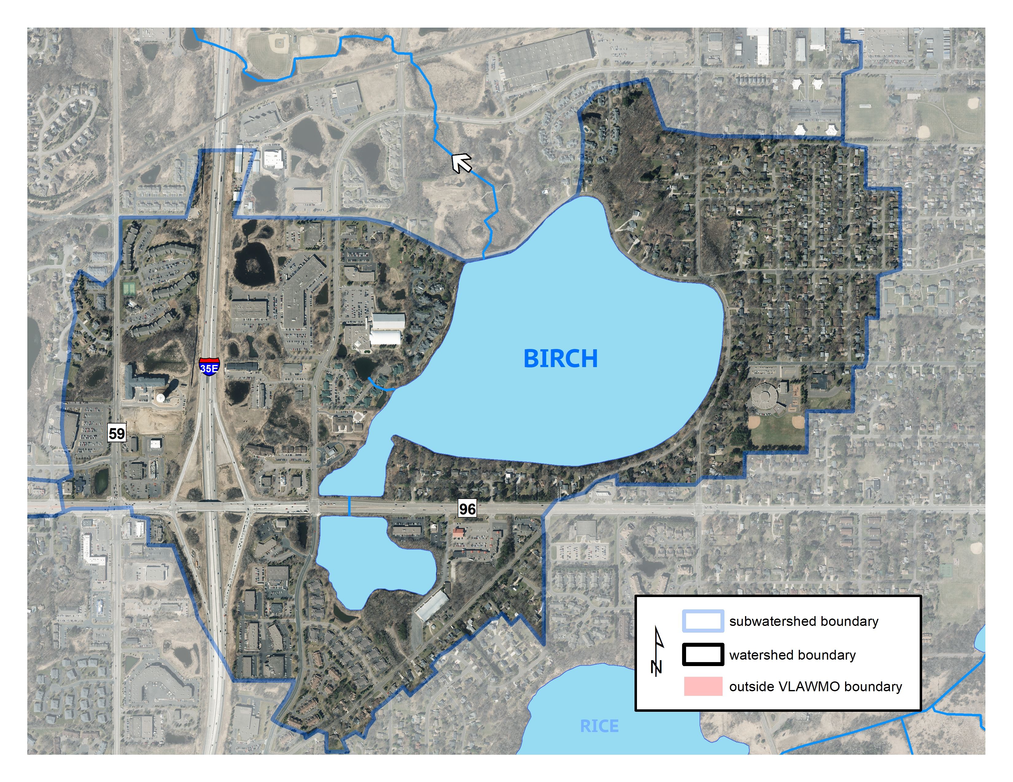 Birch Lake map image in White Bear Lake