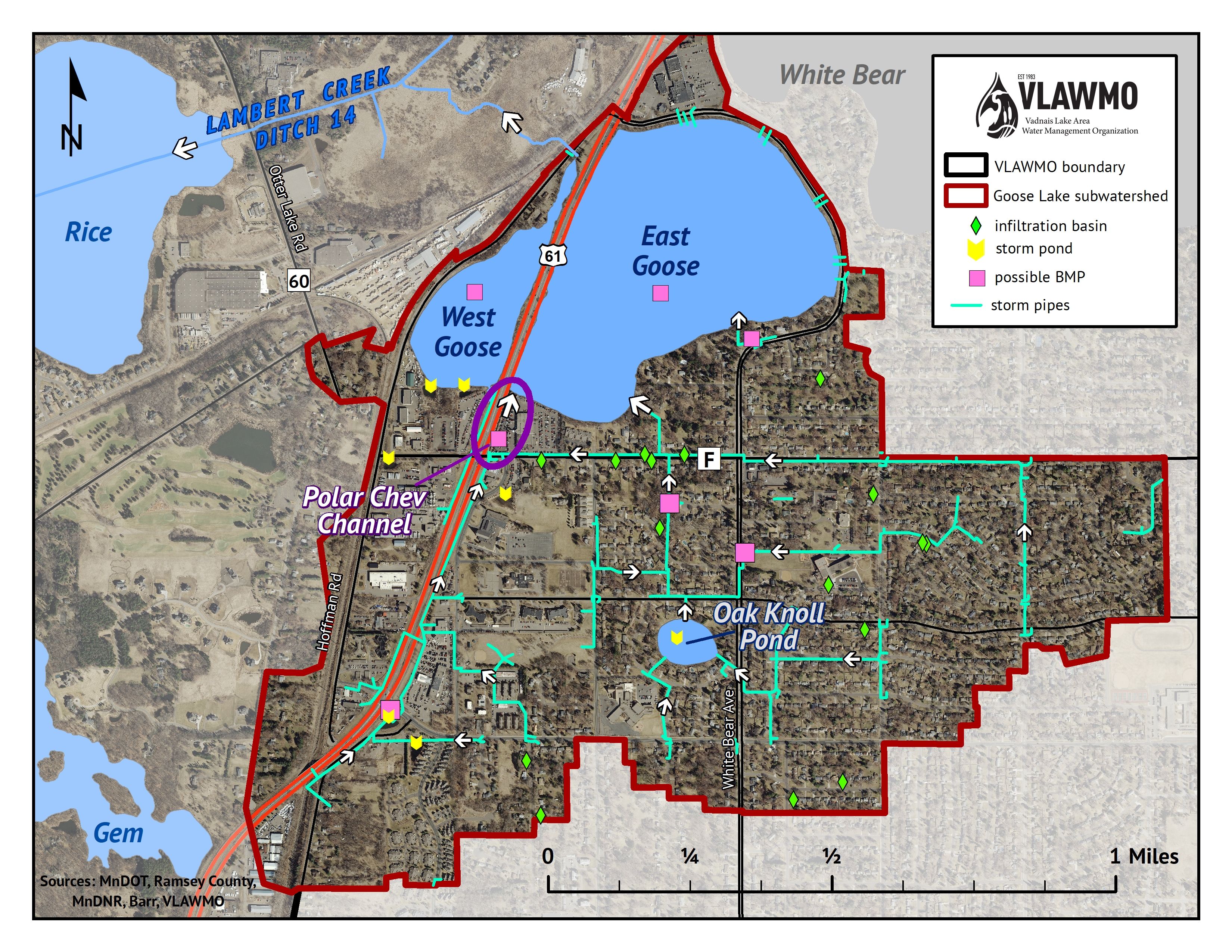 Goose Lake map image in White Bear Lake