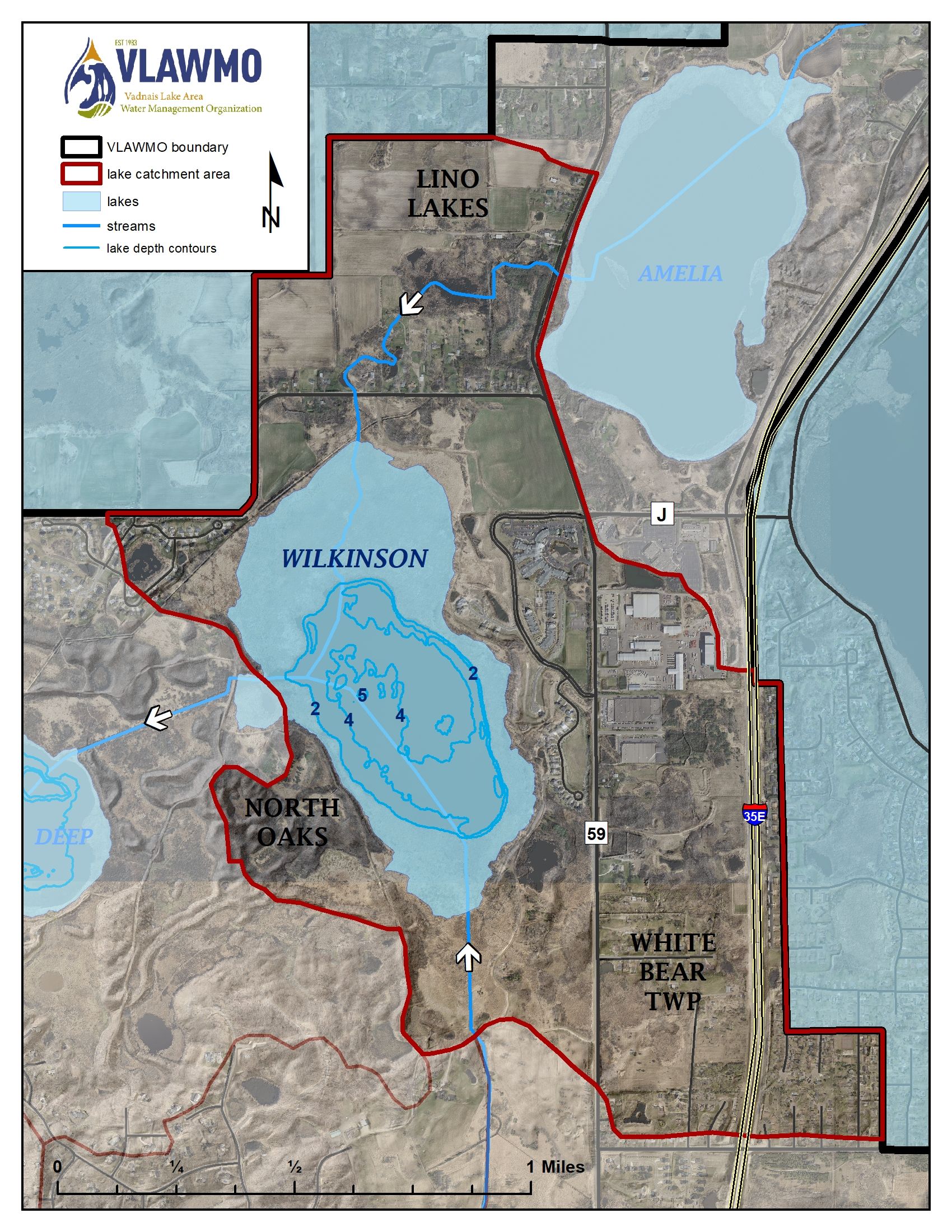 Wilkinson Lake map image in North Oaks