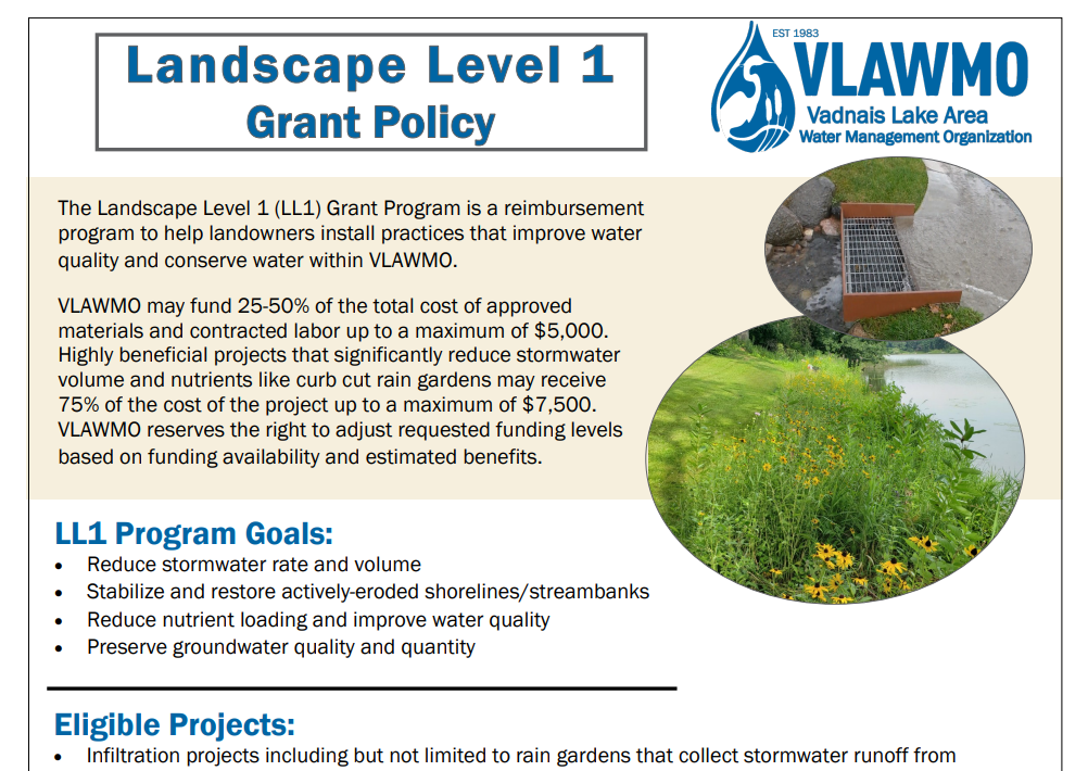 A view of the Landscape Level 1 policy