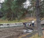 300 cubic yards of Zebra Mussels Removed from Sucker Lake Channel